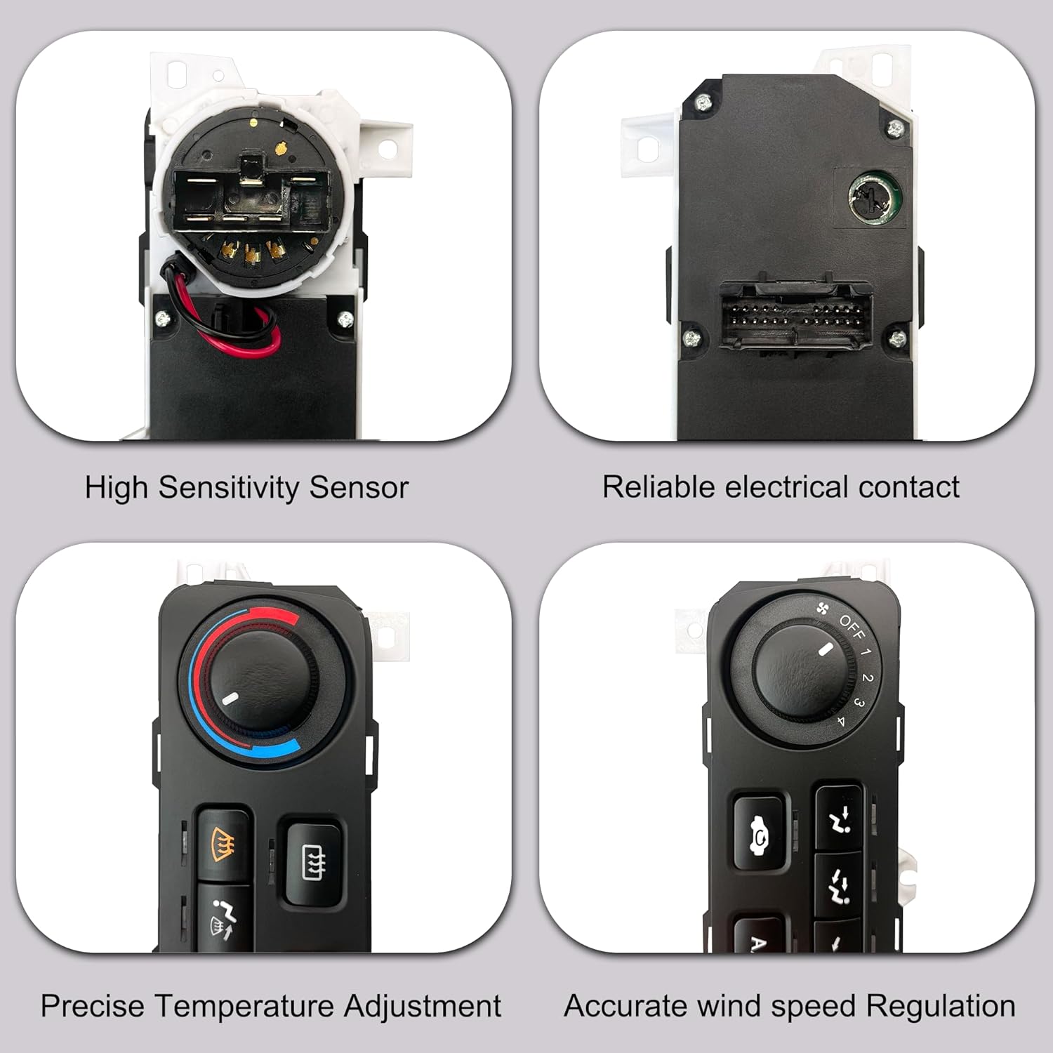 79600-S84-A21ZA Heater Climate Control Switch Module Panel Compatible with 2001 2002 Honda Accord 2.3L L4/3.0L V6 Replace 79600S84A21ZA -HVAC Control Panel Original Air Conditioning Control