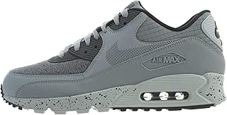 Nike Men's Air Max 90 Premium Wolf Grey/Dark Grey-Black-Pure Platinum 700155-016 (Size: 9) - coolthings.us