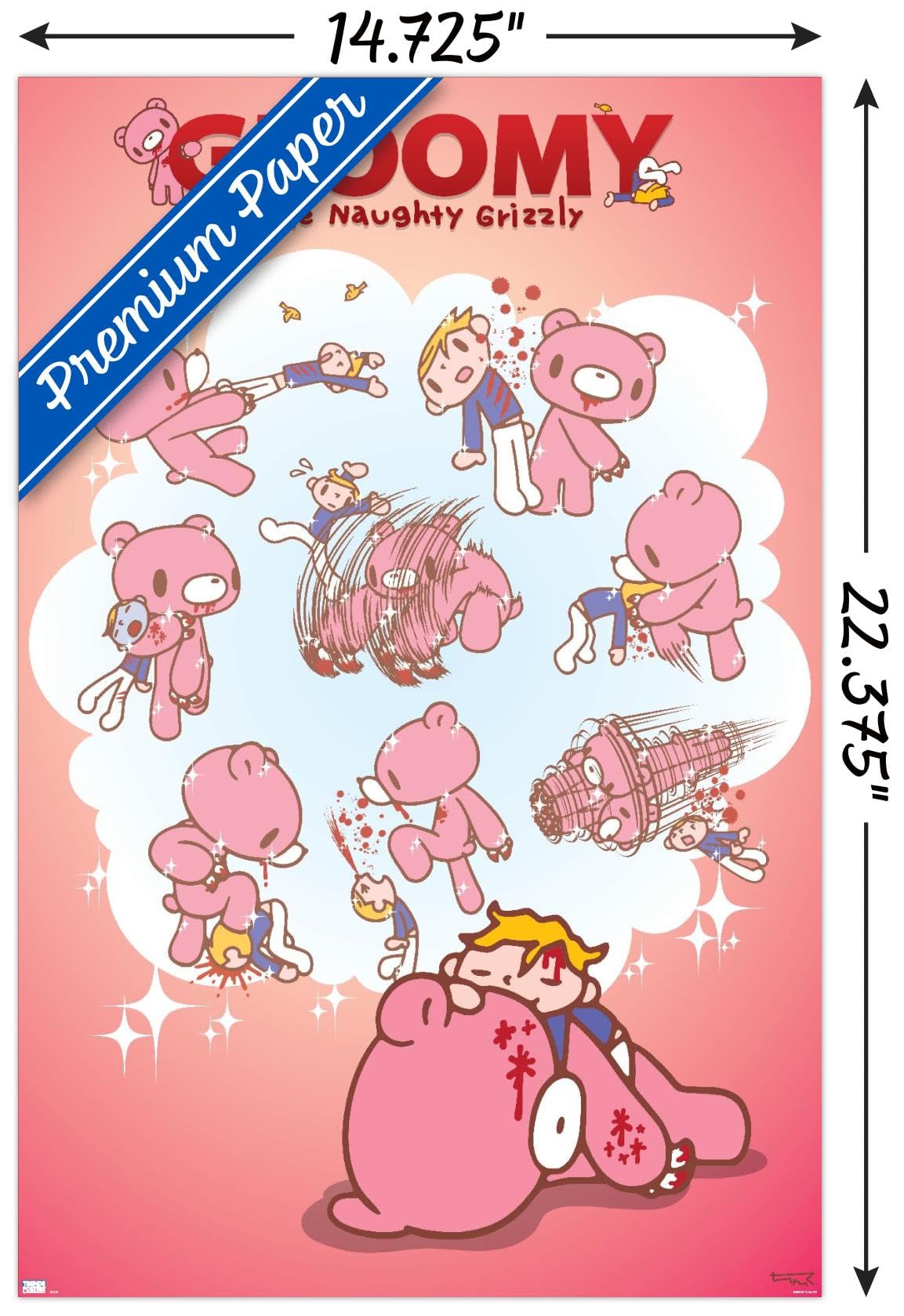 GLOOMY ART BOOK ・DVD・ペーパーバックセット Amazon.com: Trends International Gloomy Bear - Dreaming Wall