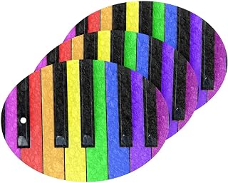 Coikll Color Piano Key Kitchen Sponges Cleaning Odor Free Non Scratch Dish Sponge for Cleaning Dishes Bathroom - 3 PCS