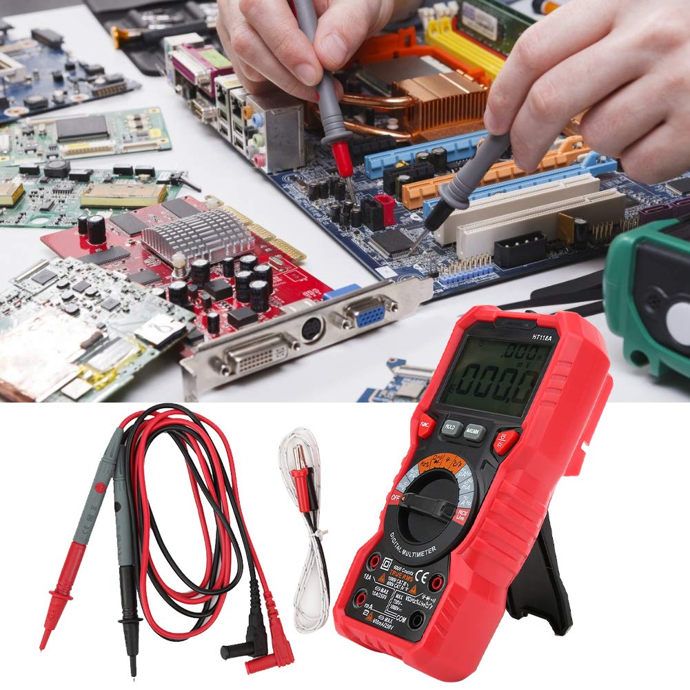 Multimetr miernik napięcia DC/AC 6000 Count Digital Multi-Tester automatyczny zakres wartości skutecznej amperomierz HT118A