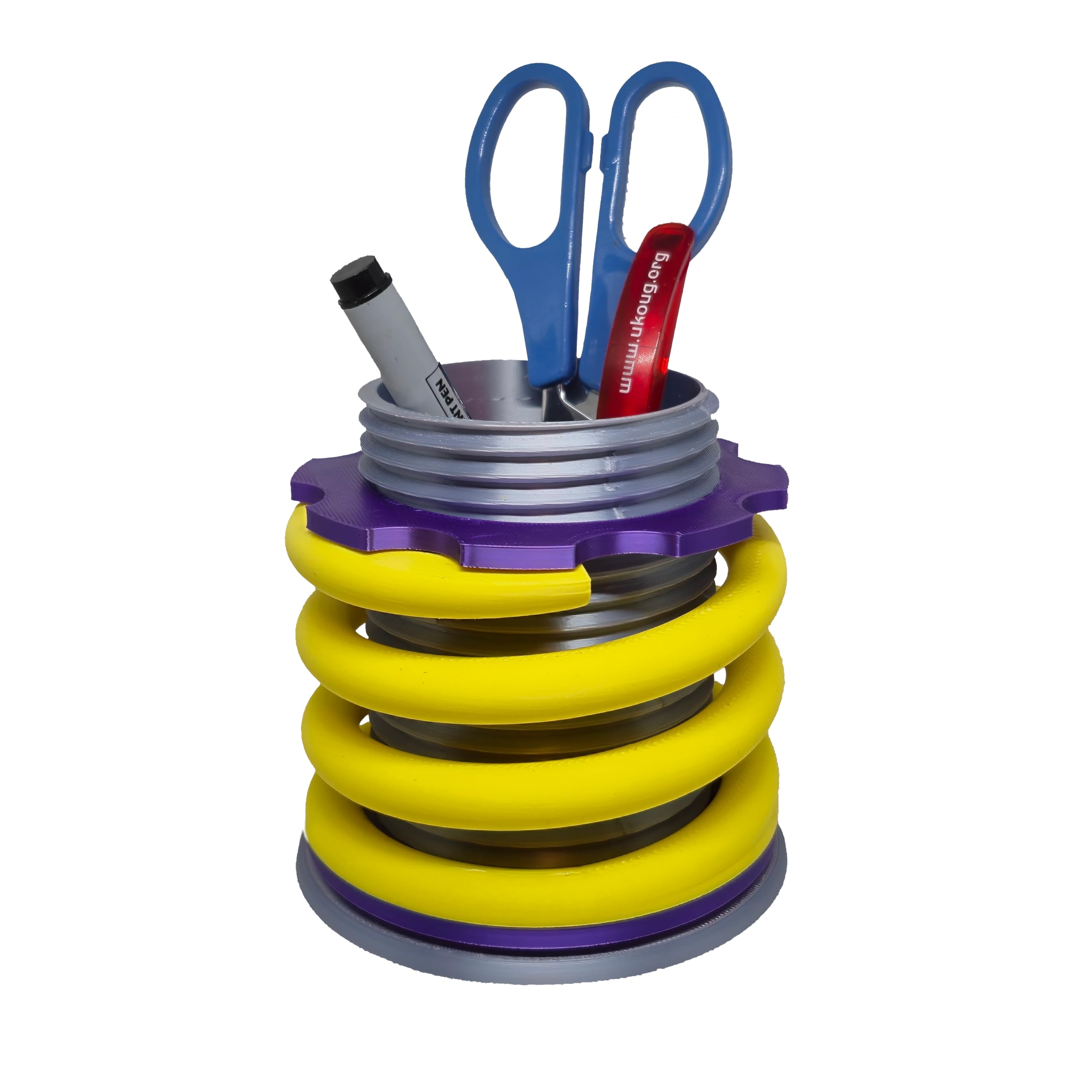 Coilover Suspension Style Desktop Organiser Pot Automotive Enthusiast Pen Holder Desk, Garage, Home & Office Mechanic Themed Stationary Container