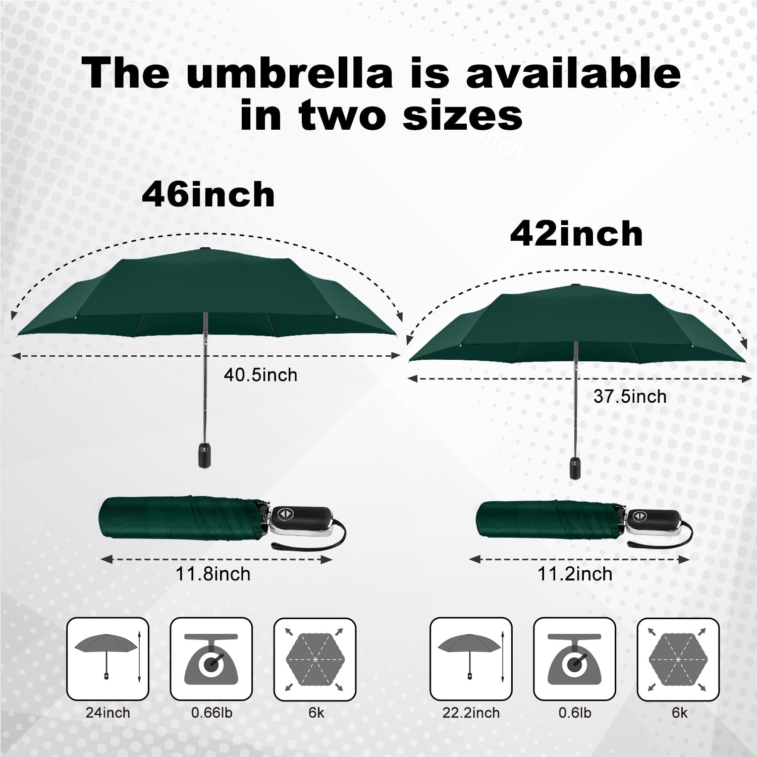 Lejorain Mini parapluie de voyage automatique – Parapluie compact et pliable léger et portable pour adultes de pluie