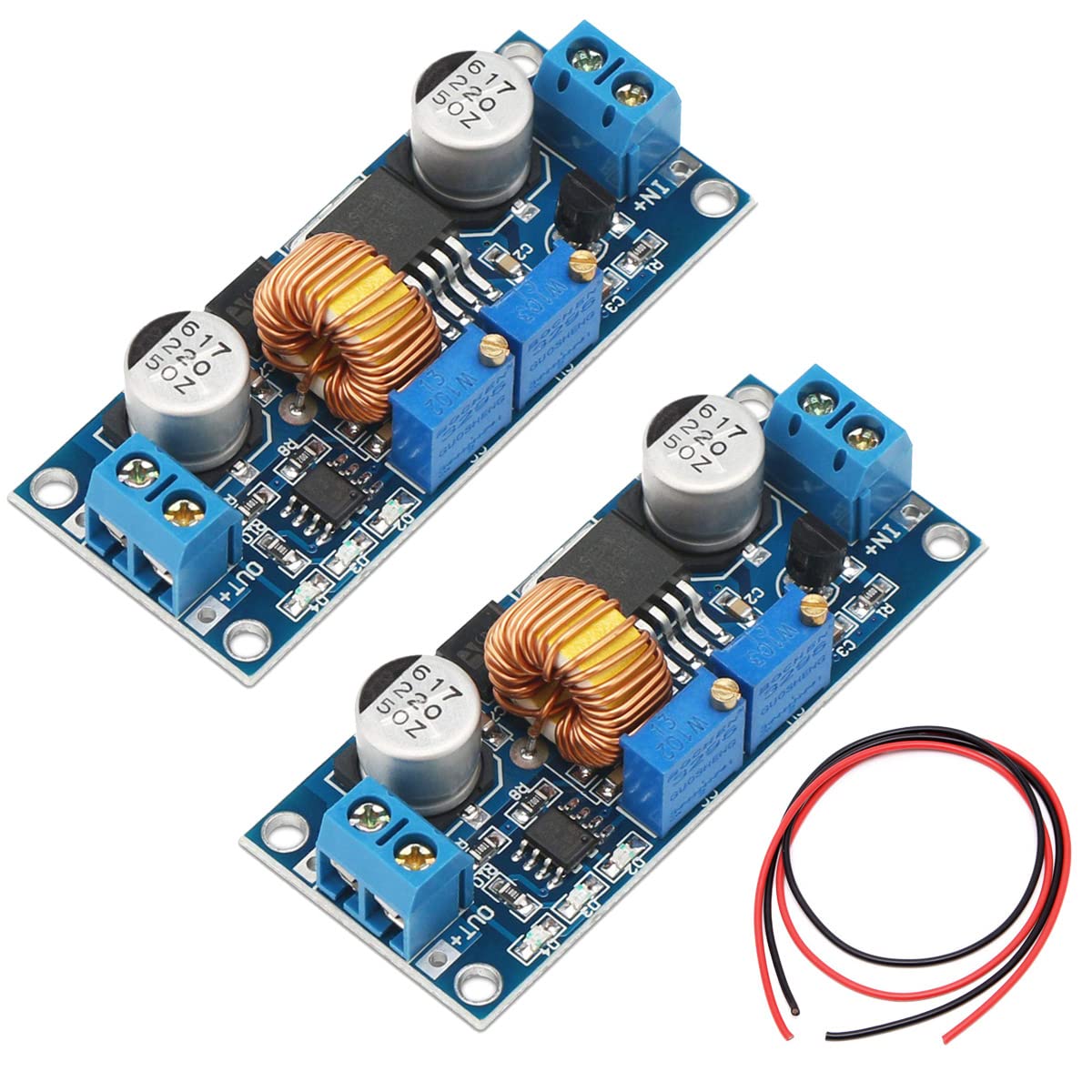Convertitore Buck DC-DC XL4015 24V A 12V/5V Step-Down – Regolabile, 5A 75W, Con Display E Porta USB, Per Pannelli Solari E Turbine