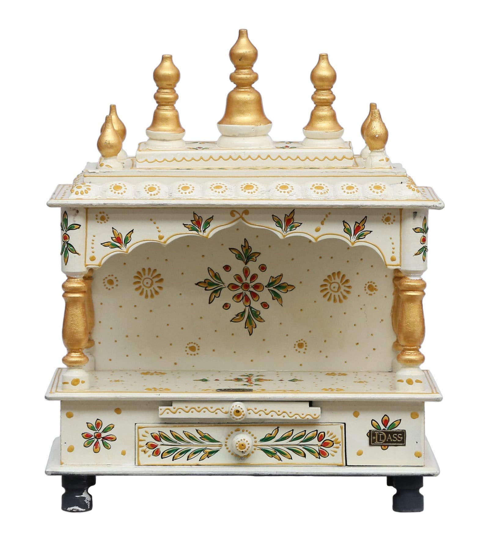 Casa E Bazar Rajasthani Tempio Di Legno Artigianale