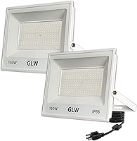 Vista 7 de Luz de inundación LED de 150 W IP66 impermeable súper brillante, 13,000 lm 6500 K, luz diurna blanca para exteriores, para garaje, parques