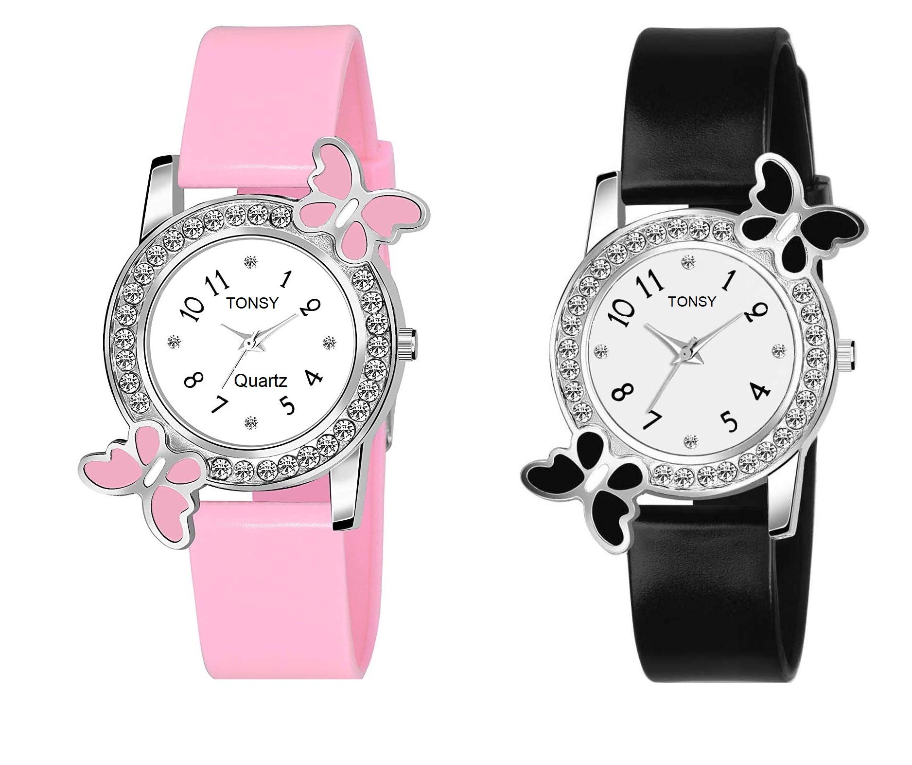 SS Collection Analogue Girls Watch (White Dial Multicolour Strap) (Pack of 2) (B07HV4LFKY) Amazon Price History, Amazon Price Tracker