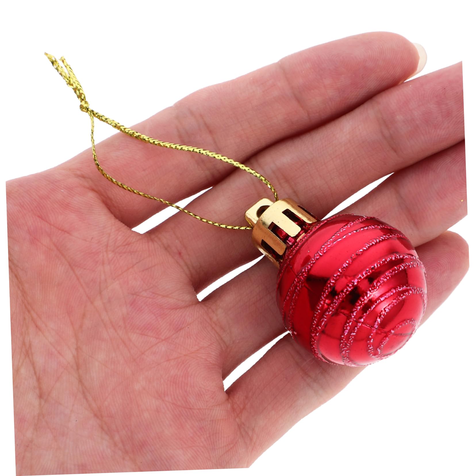 12stücke Hänge-Ornamente Für Weihnachtsbaum Kugelform Hänge-Dekoration Für Innenraum Weihnachtsbaum-Dekoration Party-Dekorationen