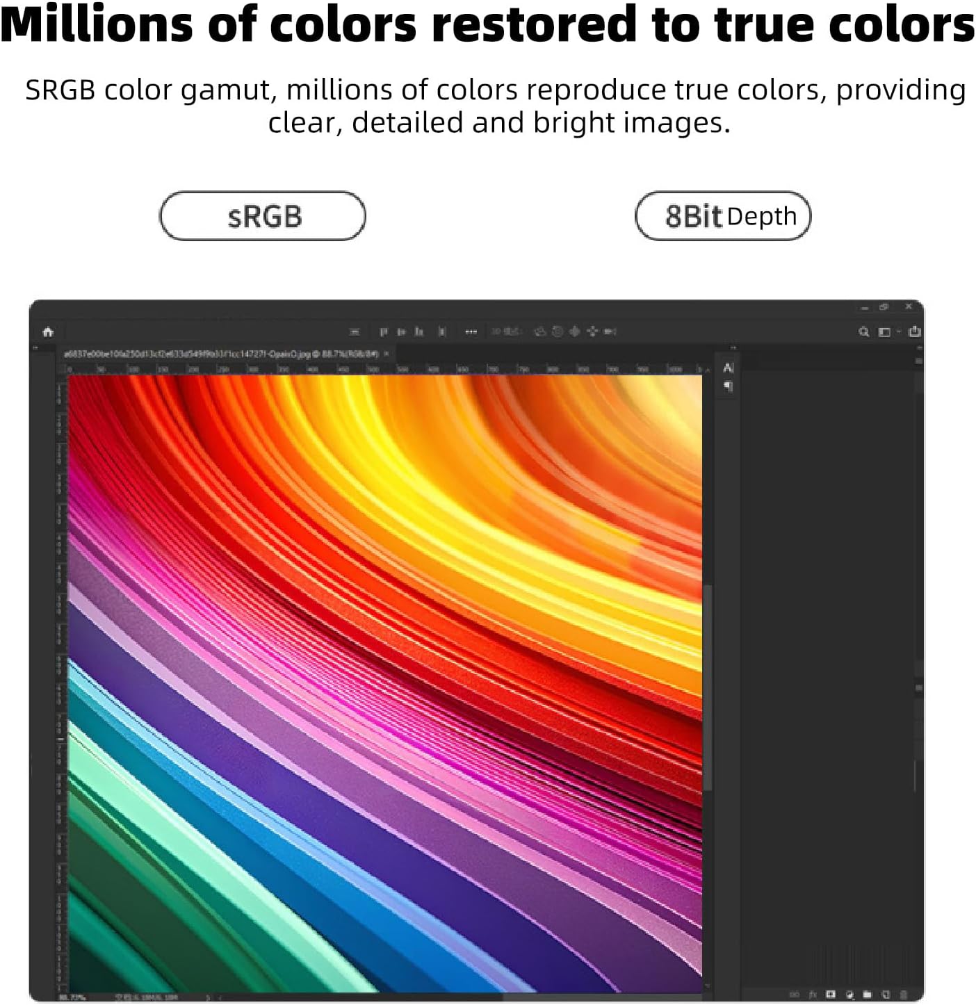 18.5inch Portable Monitor, 1080P USB C HDMI Second External Monitor for Laptop, PC, Mac Phone, Ultra Thin Gaming Display with Stand & Speakers, for Work & Entertainment - Image 2