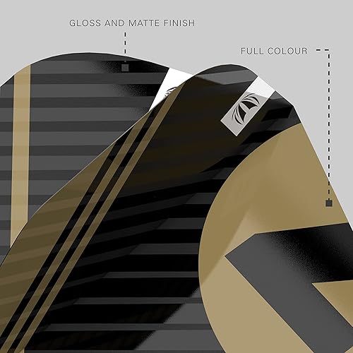 Miniatura 4 de TARGET Dardos Chicane Design 3 x juegos de dardos Pro Ultra Black No.6 - 9 pulgadas en total