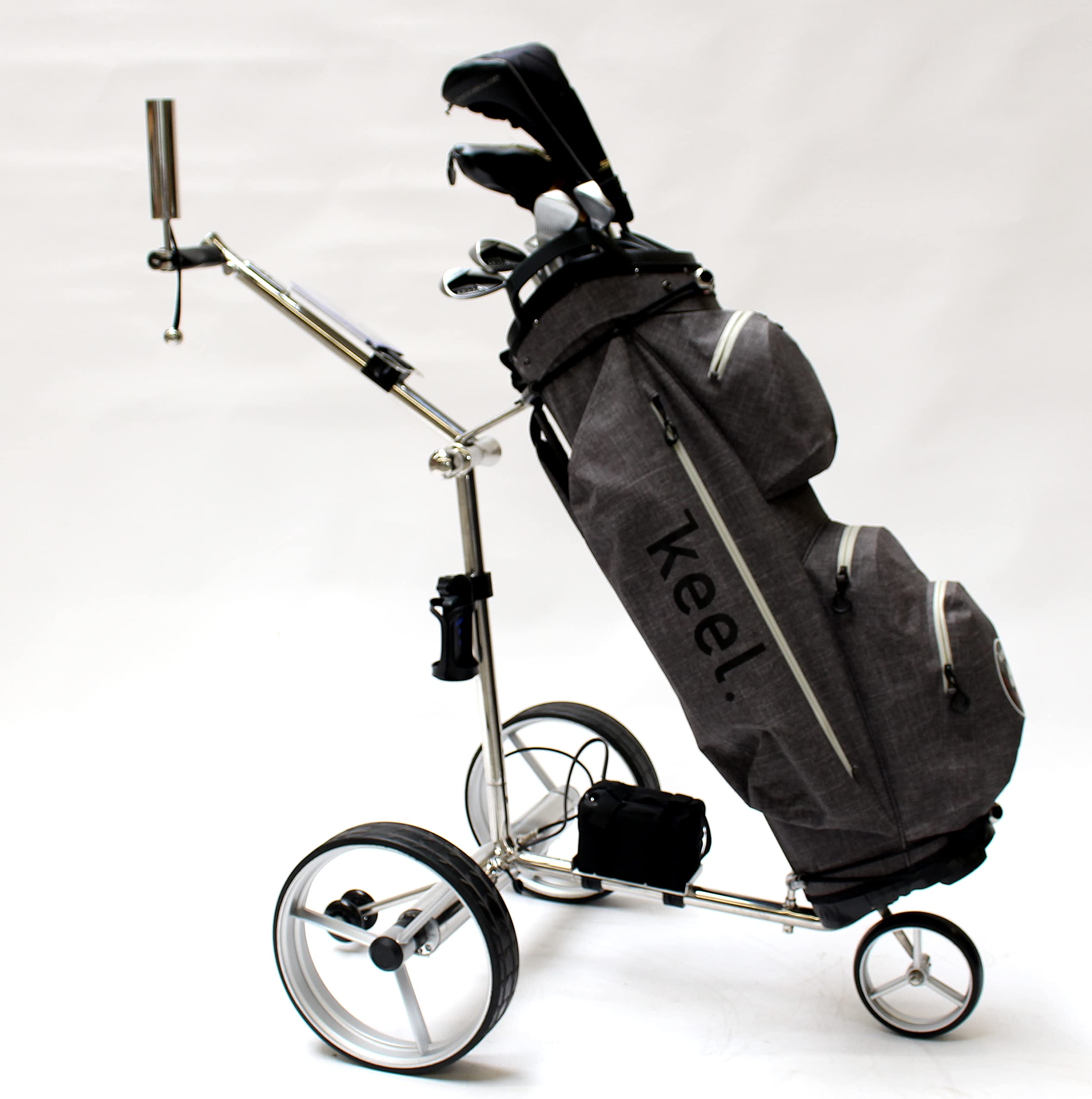 Generisch ClubCad Edelstahl Elektro Golftrolley mit Fernbedienung