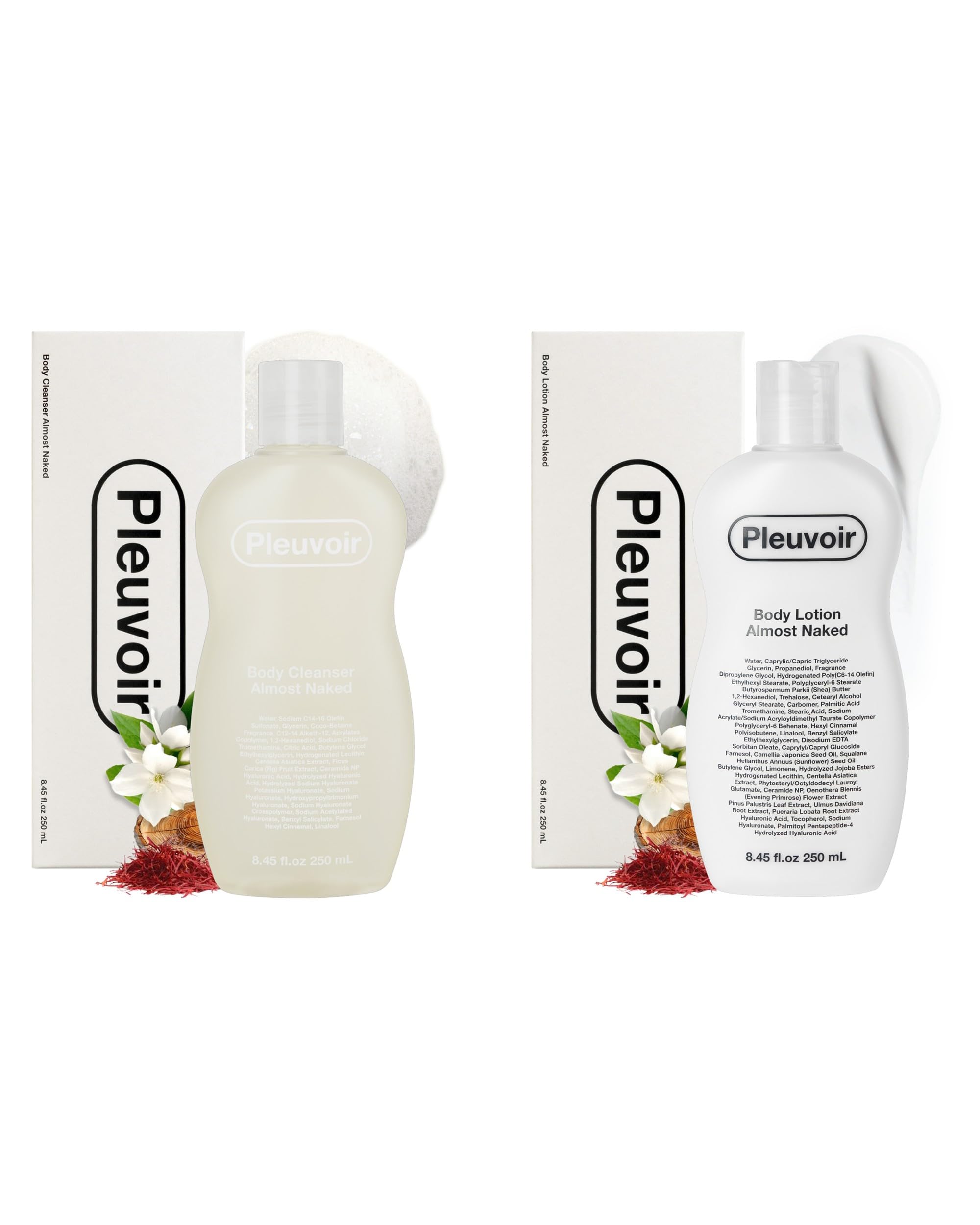 Pleuvoir Body Cleanser Almost Naked Body Lotion Almost Naked Bundle