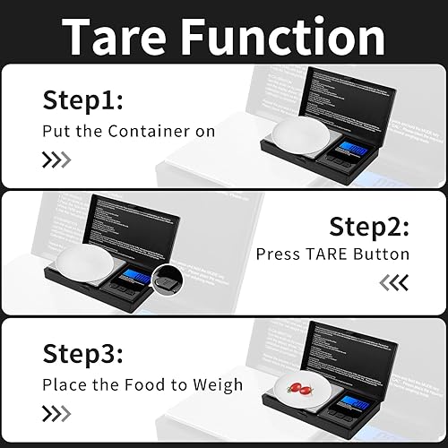 Miniatura 6 de Báscula digital de bolsillo de 7.05 oz x 0.00 oz, báscula digital para alimentos de viaje, báscula de joyería, báscula de hierbas, mini báscula