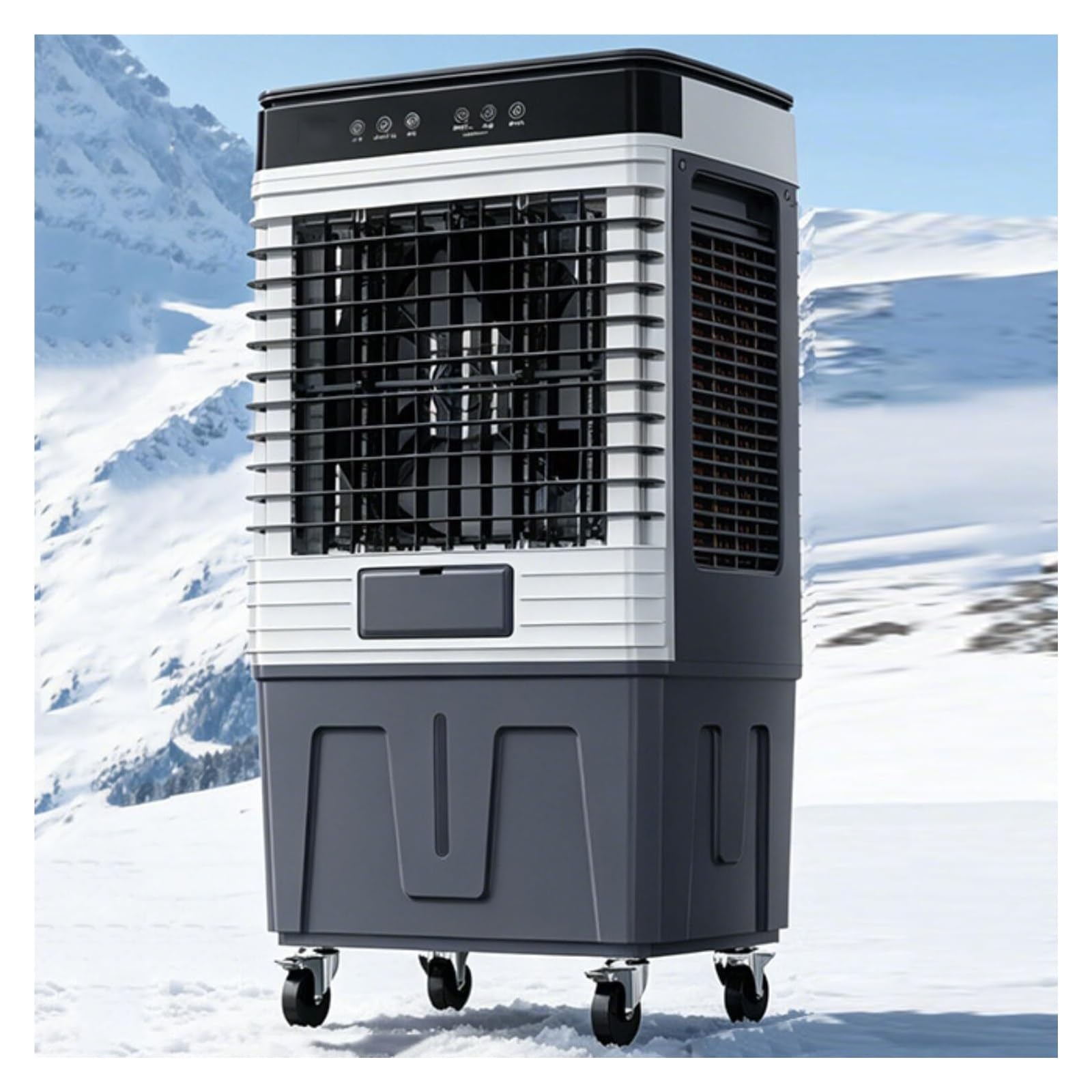 Udzbvlfajrw Remote Control Model Portable Evaporative Air Cooler With 6L Water Tank, 4 Ice Packs
