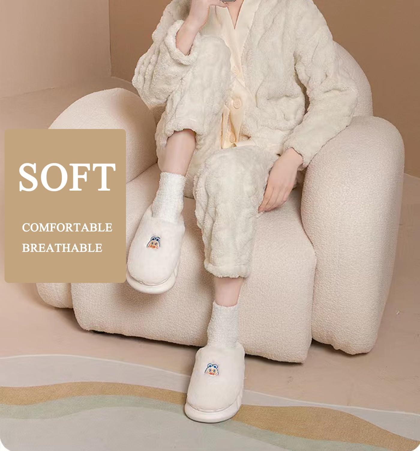 Ginmewrae Fuzzy Socks for Women, Valentines Day Gifts for Her Warm Cozy Fluffy Thick Slipper Socks Galentines Day Gifts - Image 5