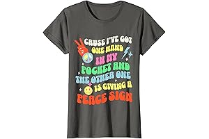 The iconic 'Peace and Pocket' Fashion Statement with T-Shirt