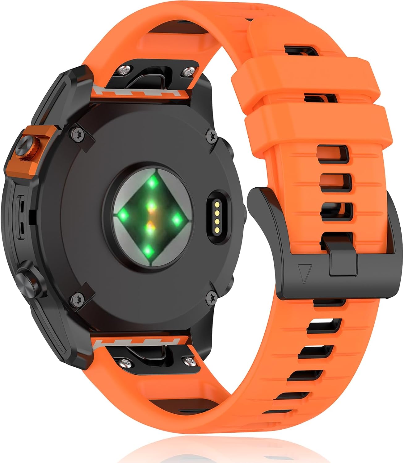 Correa de silicona de 0.866 in compatible con Garmin Fenix 7 Pro, correas de silicona de fácil ajuste para Fenix 5 Plus Fenix 6 Pro Descent G1
