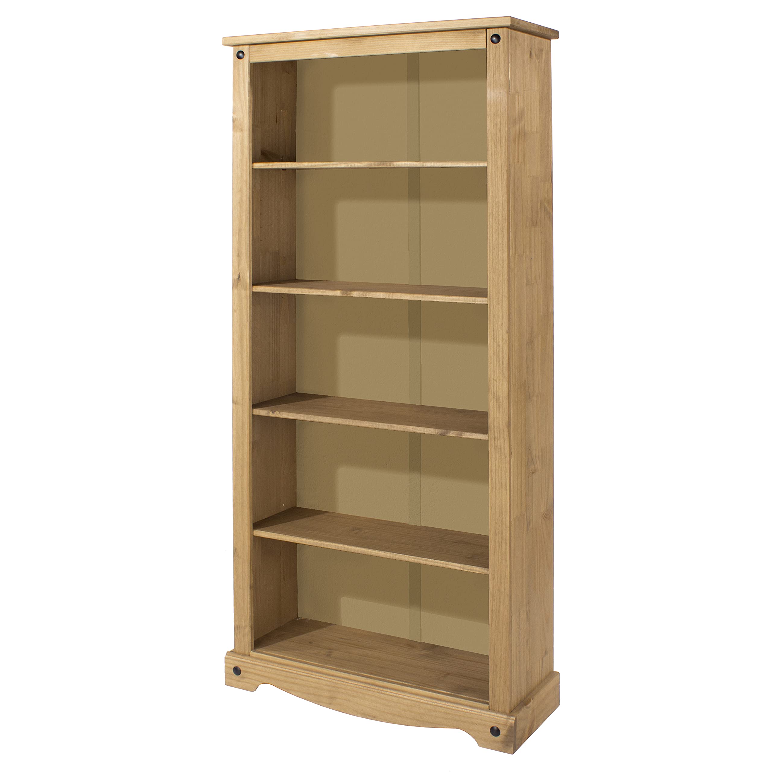 Core Products Corona 5 Shelf Antique Pine Tall Bookcase