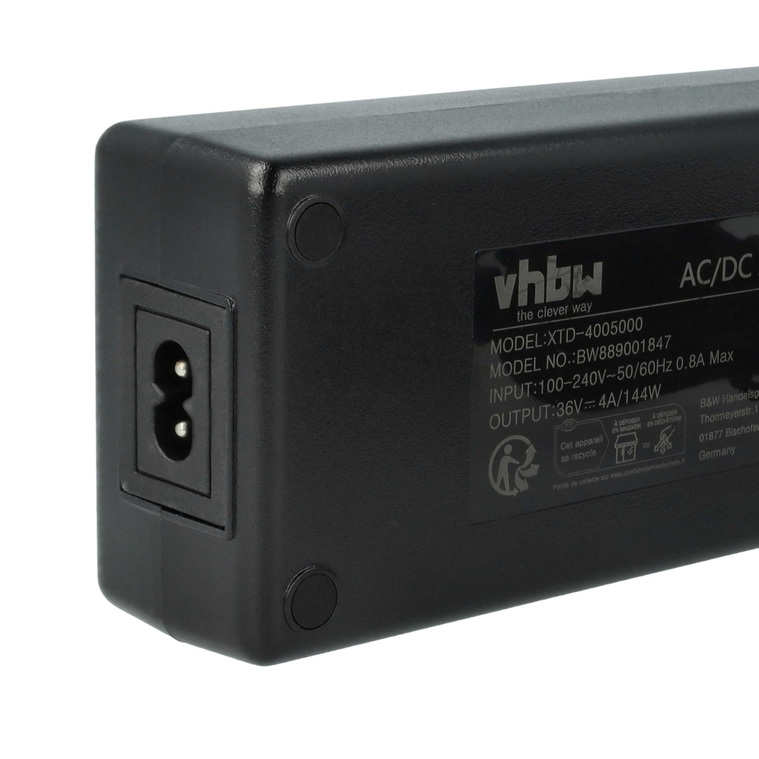 vhbw Chargeur Compatible avec Bosch PowerTube 500, PowerPack 500, PowerTube 625 vélos électriques - pour Batteries Li-ION 144W
