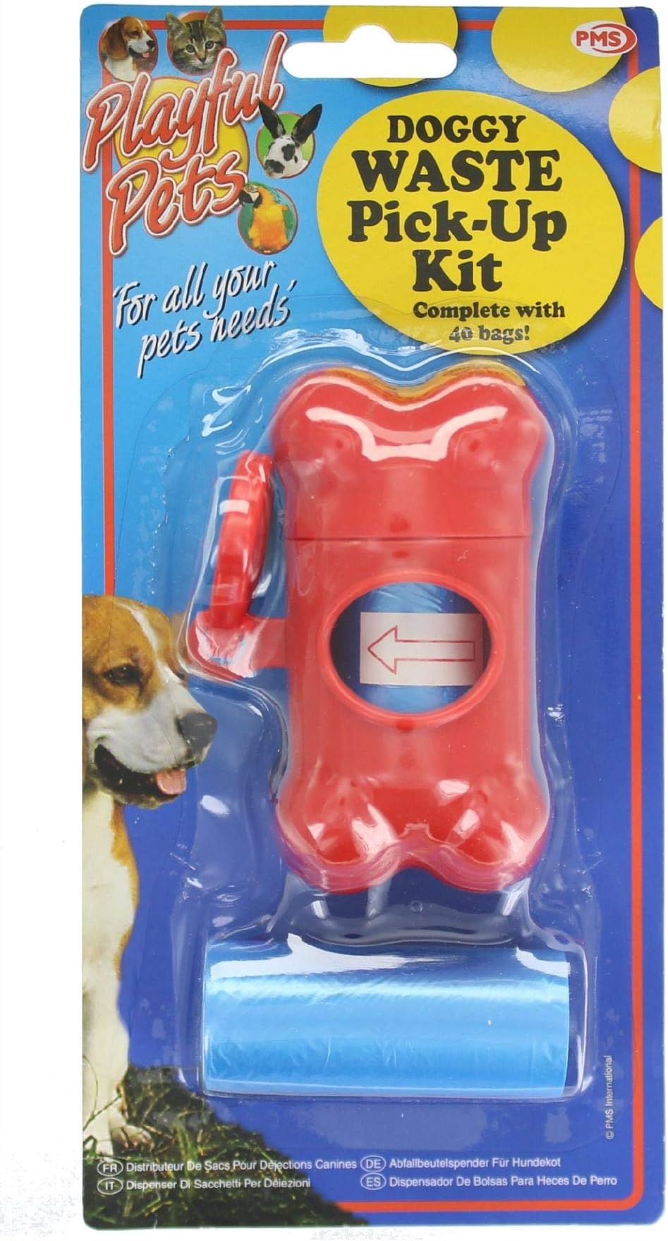 Dog Waste Pick-Up Dispenser with 40 Bags
