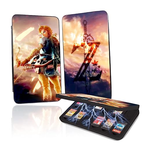 doepeBAE Funda para tarjetas de juego para Nintendo Switch, soporte para tarjetas de juego de cambio visual dinámico 3D, caja de almacenamiento de