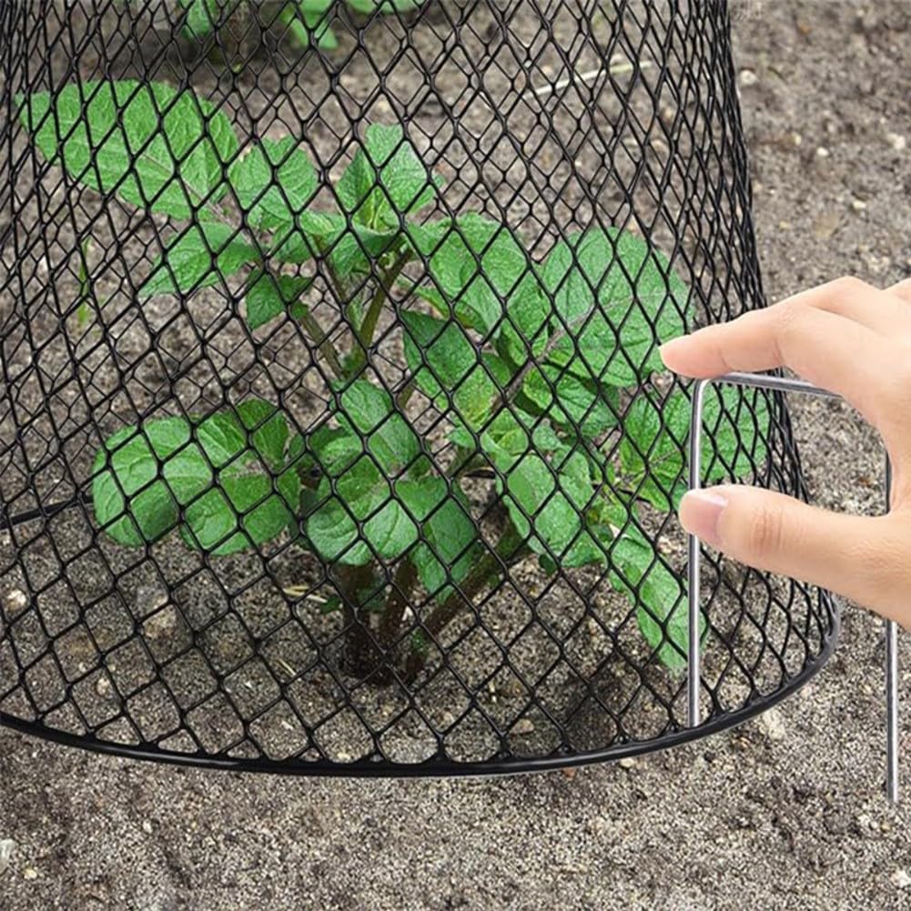 Housses de protection réutilisables en fer pour fruits et légumes de jardin avec piquets