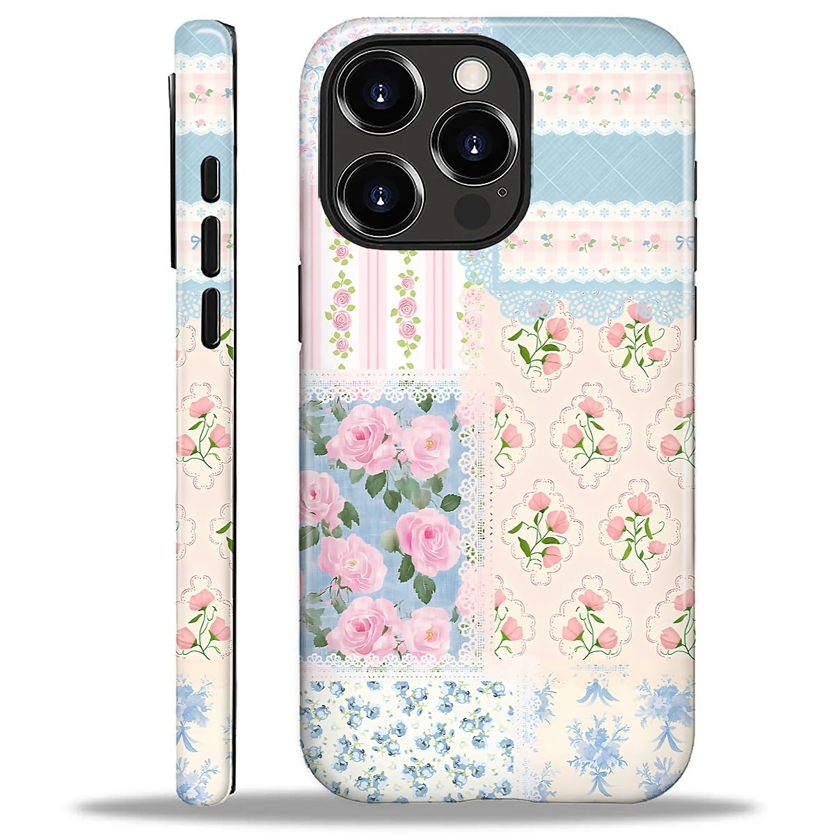 COTAIL Case Designed for iPhone 16 Pro Max, Hybrid 2-Layer Case, Military-Grade Protection Durable Shockproof Anti-Scratch Phone Case, Floral Lace