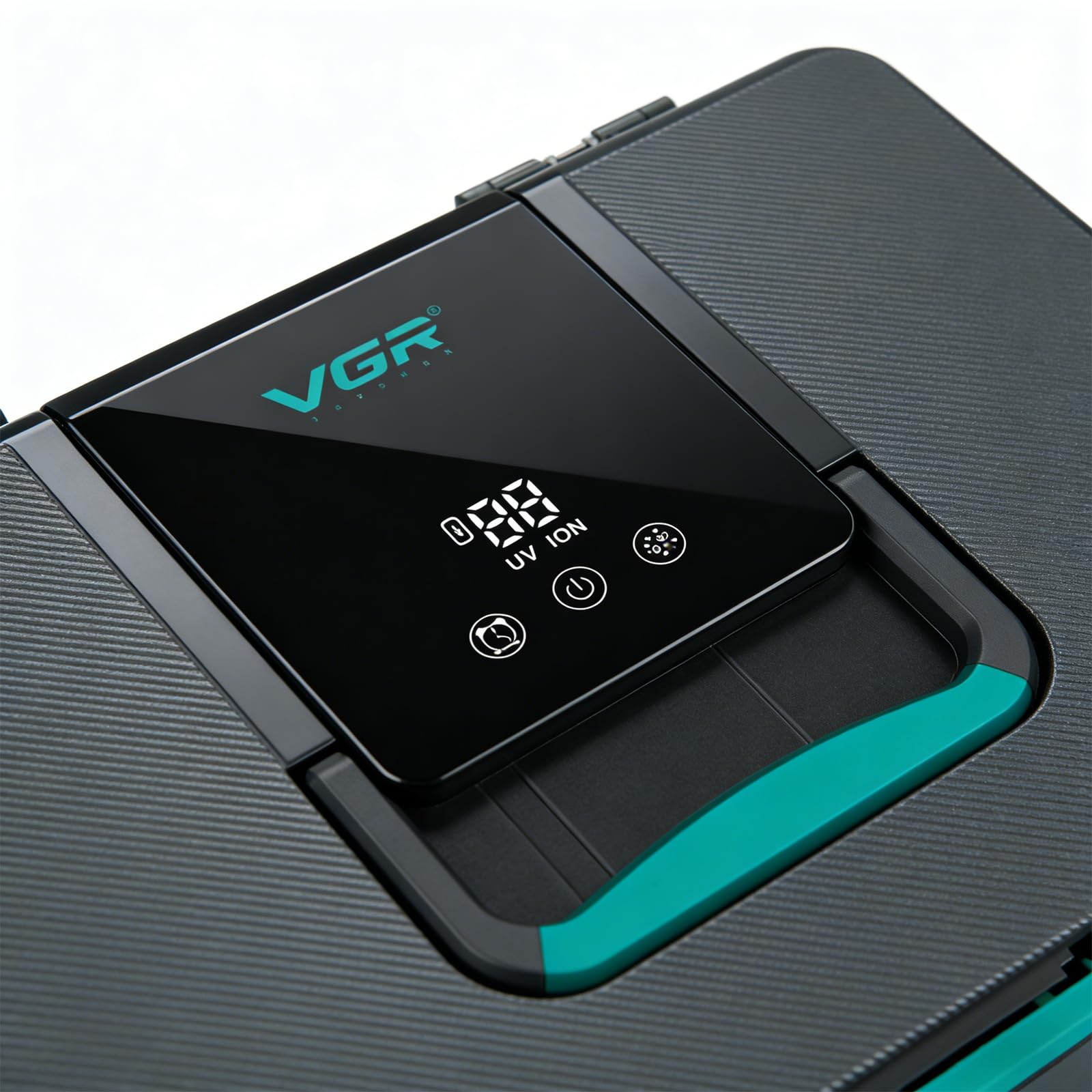 VGR 840 Profi Haarschneidemaschine Set Reinigungsbox, Hochwertige Aufbewahrungsbox für Haarschneidemaschinen Nutzung 365 Nanometer Lichttechnologie, mit Einer Zeitgesteuerten Reinigungsfunktion