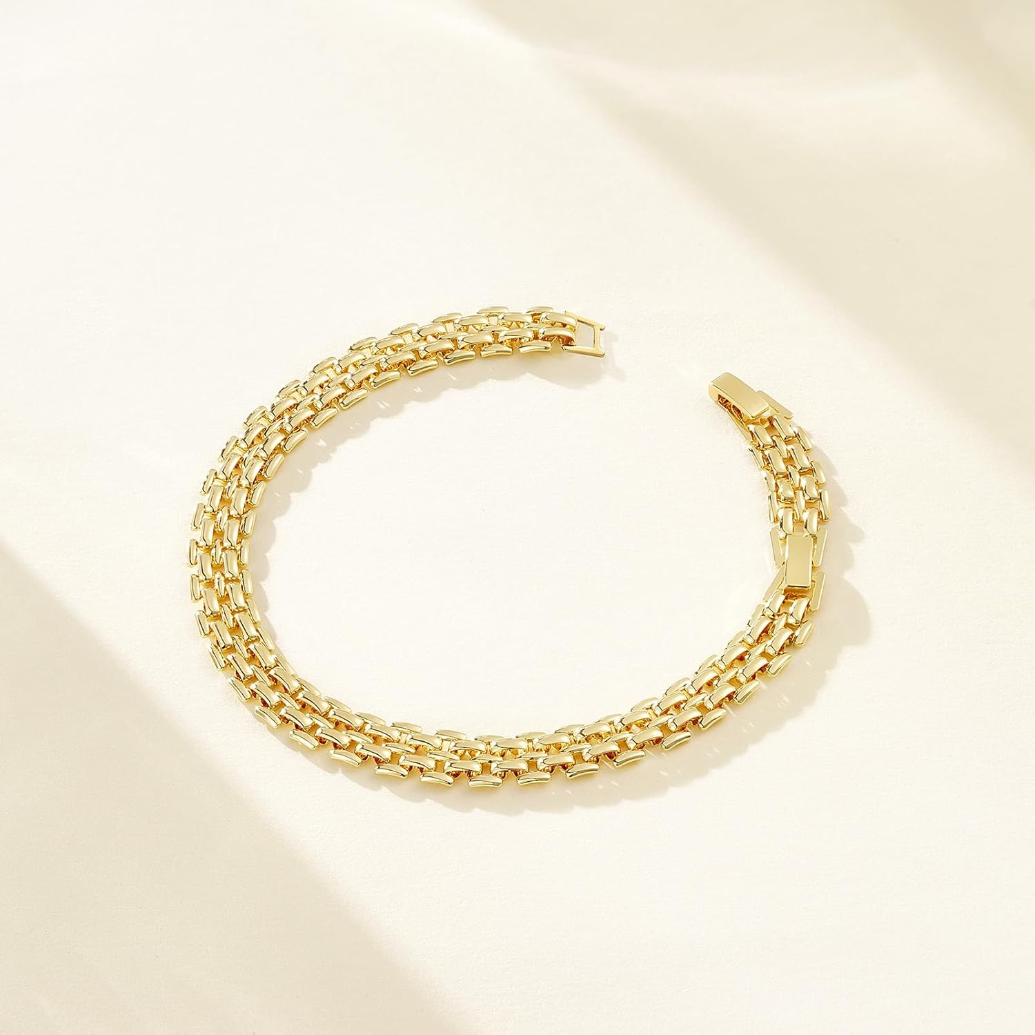 KissYan Gold Ankle Bracelets for Women, 14K Gold Anklets Chunky Cuban Link Chain Summer Beach Foot Jewelry Gifts for Women - Image 5