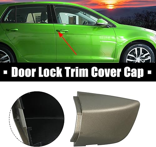 Miniatura 10 de X AUTOHAUX 1K8837879 1K8-837-879-GR-U Cubierta de la manija de la puerta delantera izquierda del conductor blanco para Volkswagen Golf Passat GTI