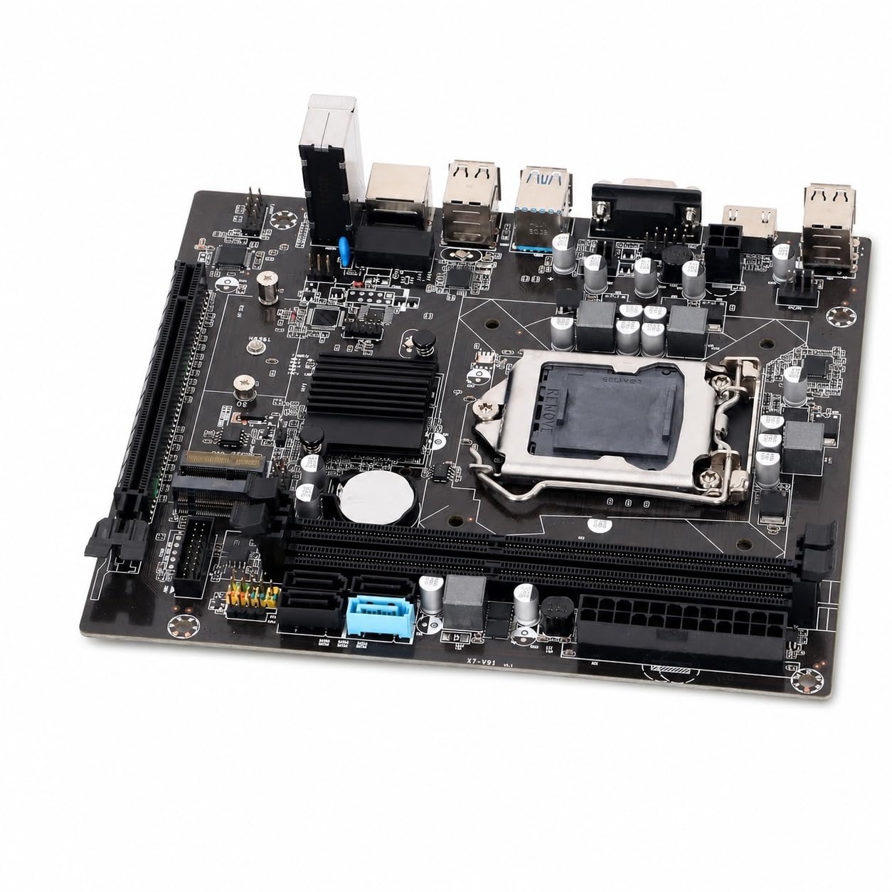 Placa Base LGA 1155, Placa Base para Juegos DDR3 Compatible con Procesadores LGA1200 y Pentium de Segunda/Tercera Generación, Placa Base para Computadora de Escritorio DDR3 de