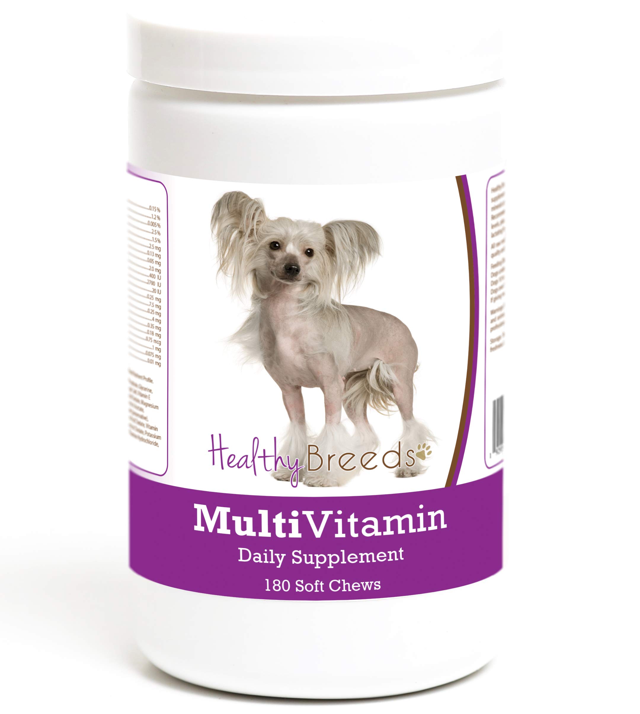 Healthy Breeds Chinese Crested Multivitamin Soft Chew for Dogs 180 Count