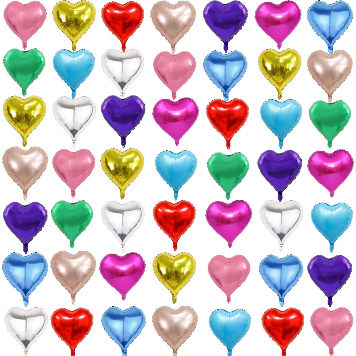 Amazon | 50 pcs love heart star バルーン 風船セット 12.5CM,10色の