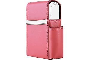 PU Leather Sliding Stainless Steel Cigarette Case with Lighter Holder and Belt...