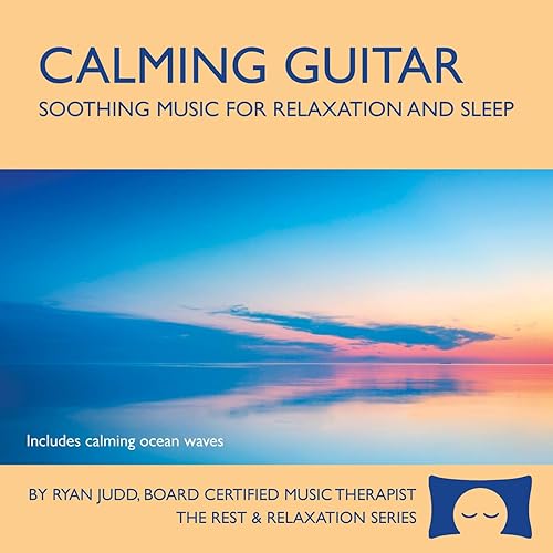 Álbum de guitarra calmante música relajante con olas oceánicas para relajación, meditación y sueño