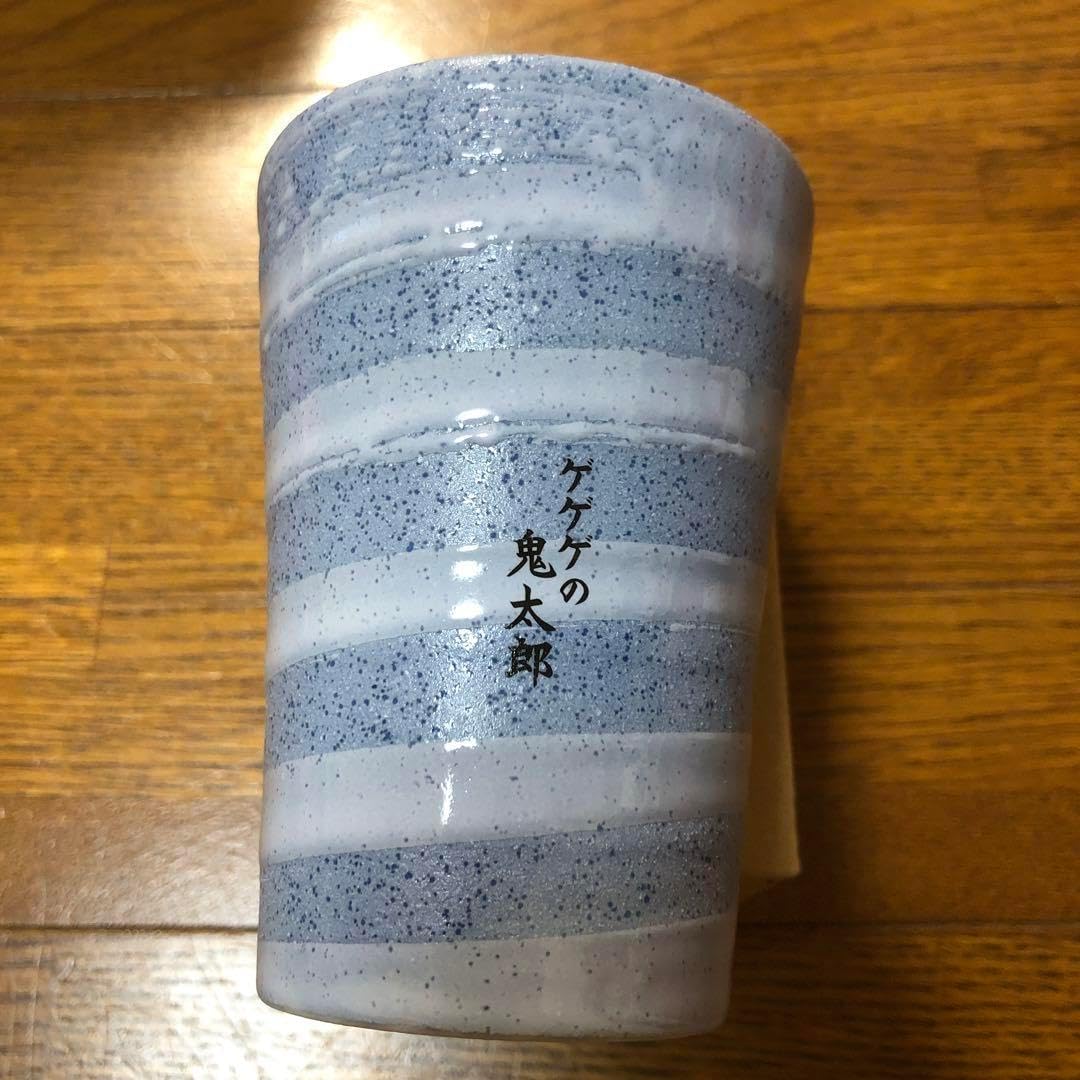 ゲゲゲの鬼太郎 湯呑み ブルー ゲゲゲの鬼太郎 有田焼茶碗 ぬりかべ