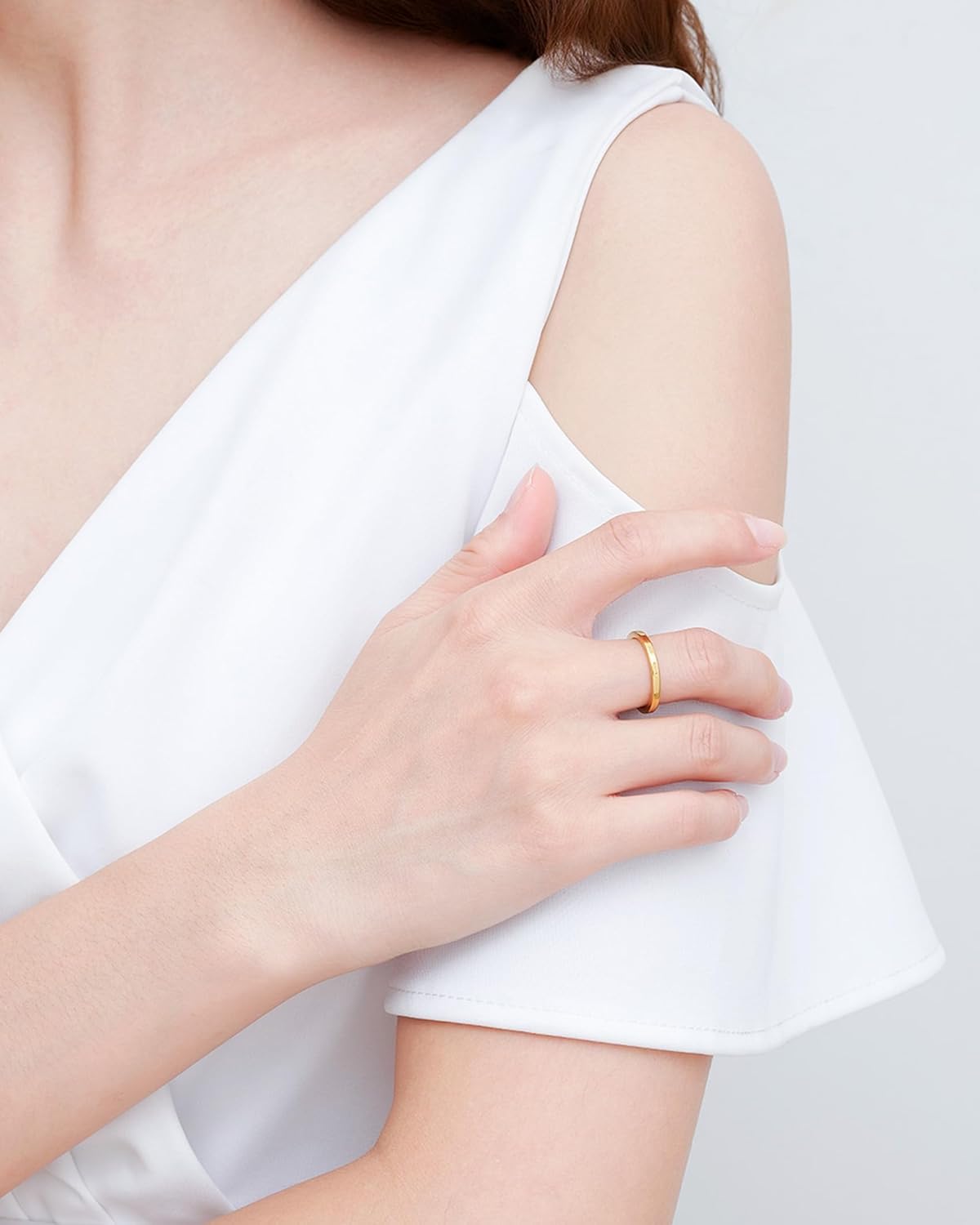 2mm 4mm 6mm Gold Wedding Rings Band for Women Man | 14K Gold Plated Stacking Stackable Band Thin Gold Thumb Tail Finger Ring | Comfort Fit Size 3-15 - Image 3