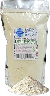 Baking Beauty and Beyond Professional Mix Improver Powder for Bread - Dough Enhancer for Bread, Grain Dough Conditioner Strengthens Starch and Improves Texture of All Flours, 200g