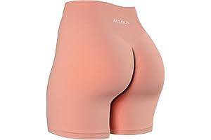 4.5 Dream Workout Shorts for Women Soft Smooth Comfortable Stretch Active Shorts: Perfect Peach Athletics