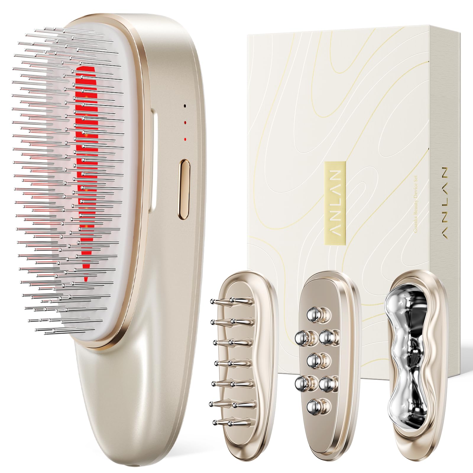 ANLAN アンラン リフトスパ温冷かっさ 美顔器 頭皮ブラシ EMS Amazon.co.jp: ANLAN リフトスパ温冷かっさ EMS リフトブラシ 電気