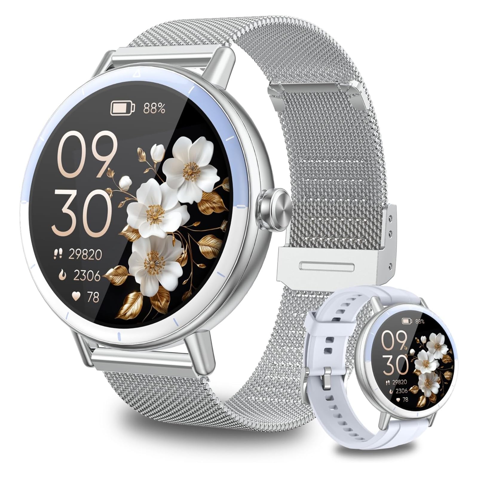 Amazon | スマートウォッチ レディース smart watch 女性向け iPhone