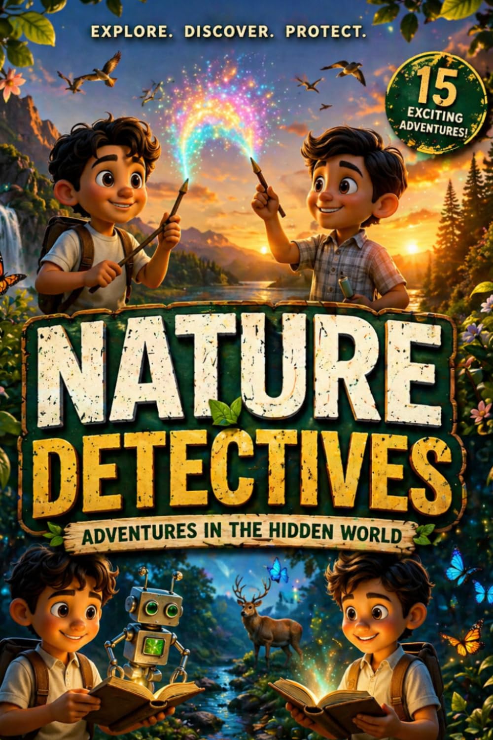 Nature Detectives: Adventures in the Hidden World – Fun and Educational Stories for Kids Ages 6-12 About Animals, Plants, and Exploring Nature (Young Explorers Science Adventures)