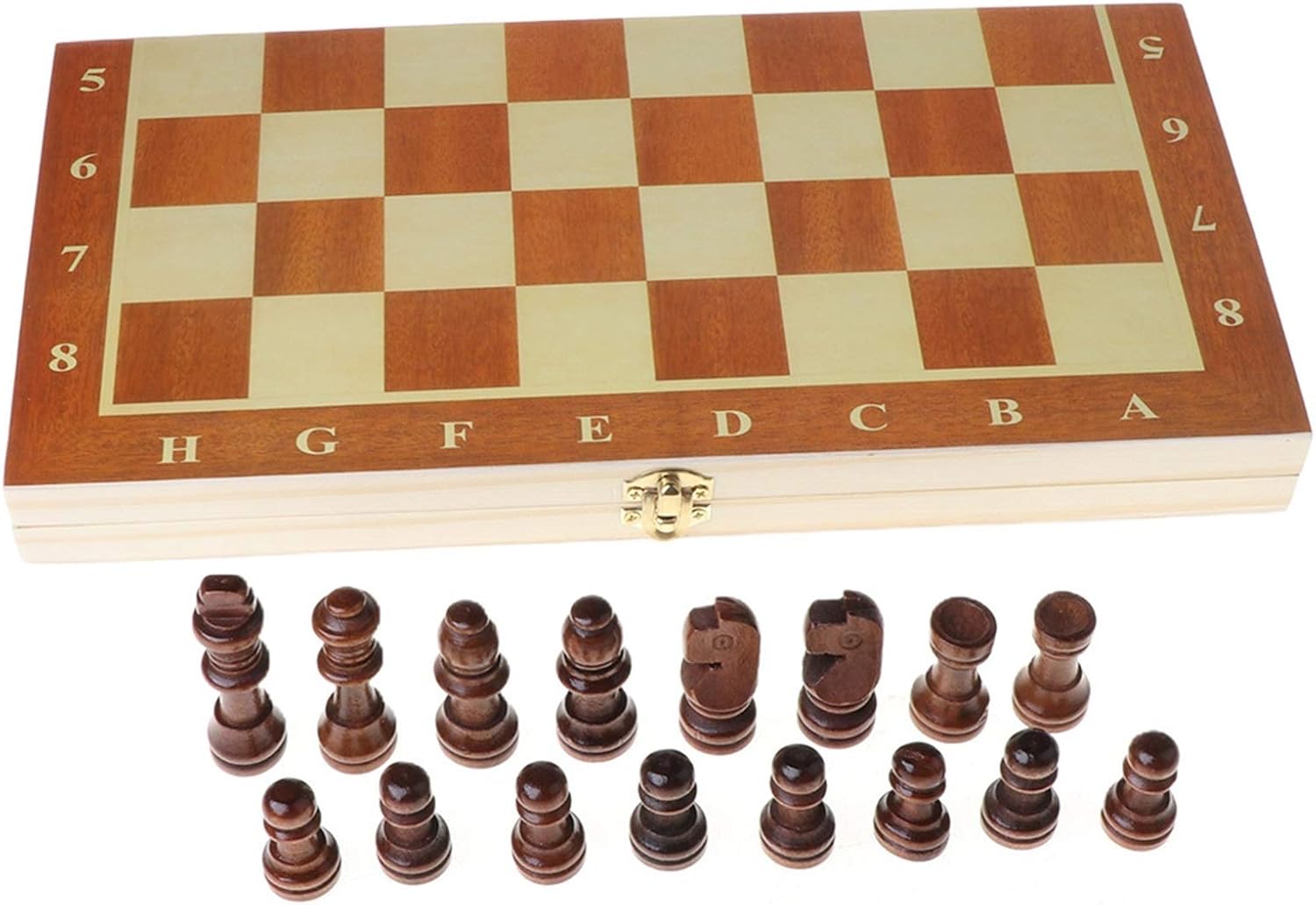 3 in 1 Wooden Set Board Travel Games Chess Backgammon Set Folding Portable Board Game Set