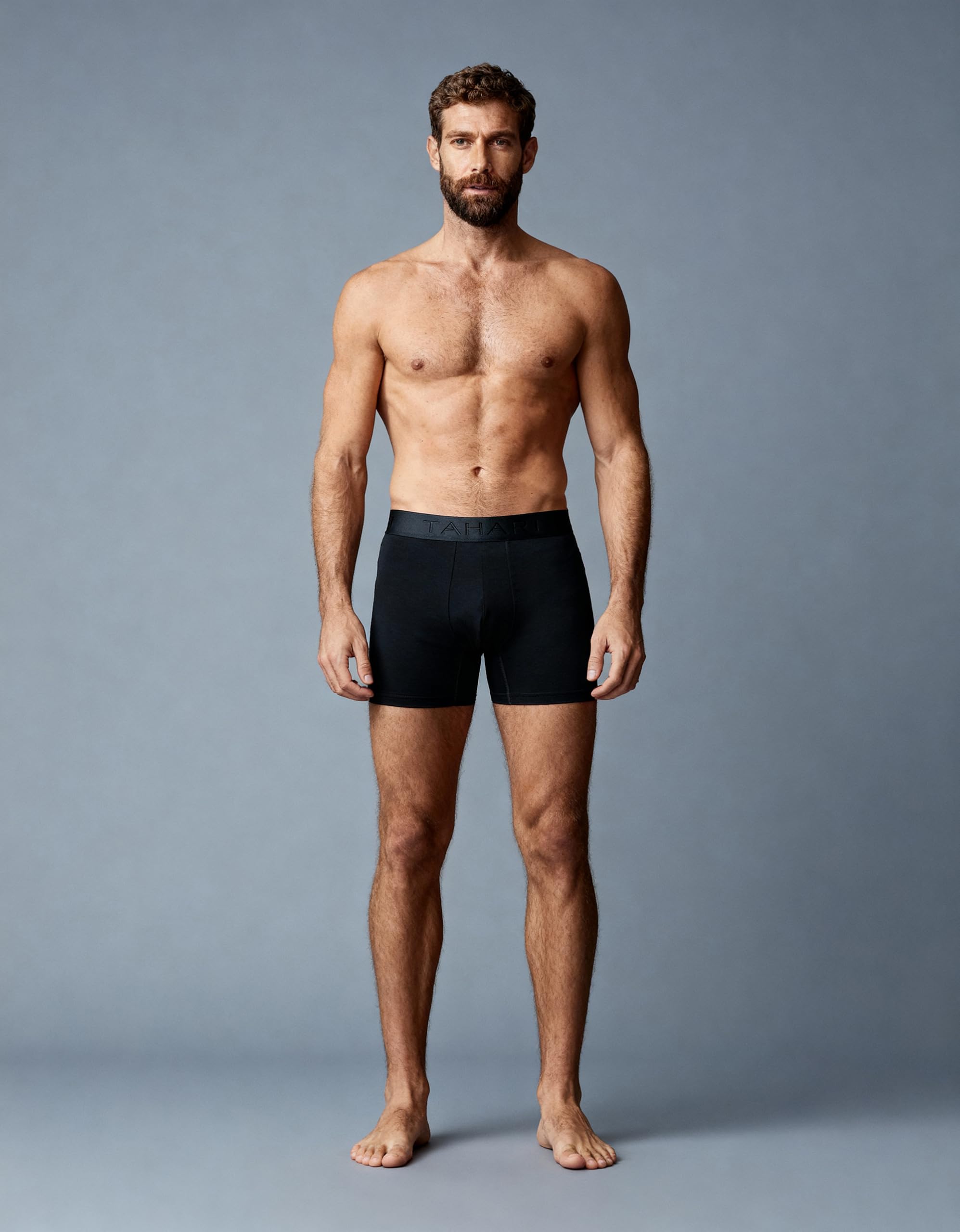 TAHARI Microfiber Boxer Briefs - Black, XL