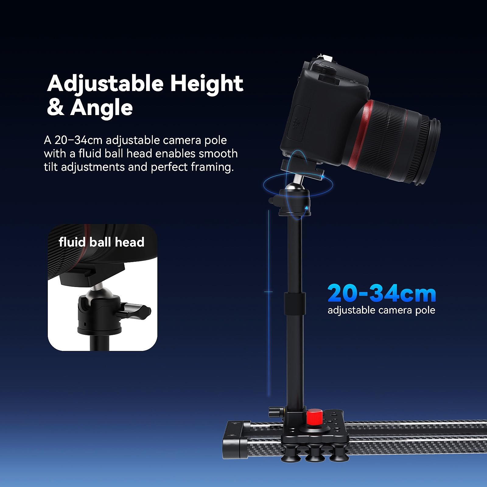 V360EVO-ELITE 360 Photo Booth à Double axe, Rotating Platform motorisée APP-Controlled, Automatic Turntable pour DSLR, Product Photography, vidéo, Time-Lapse et Stop Motion