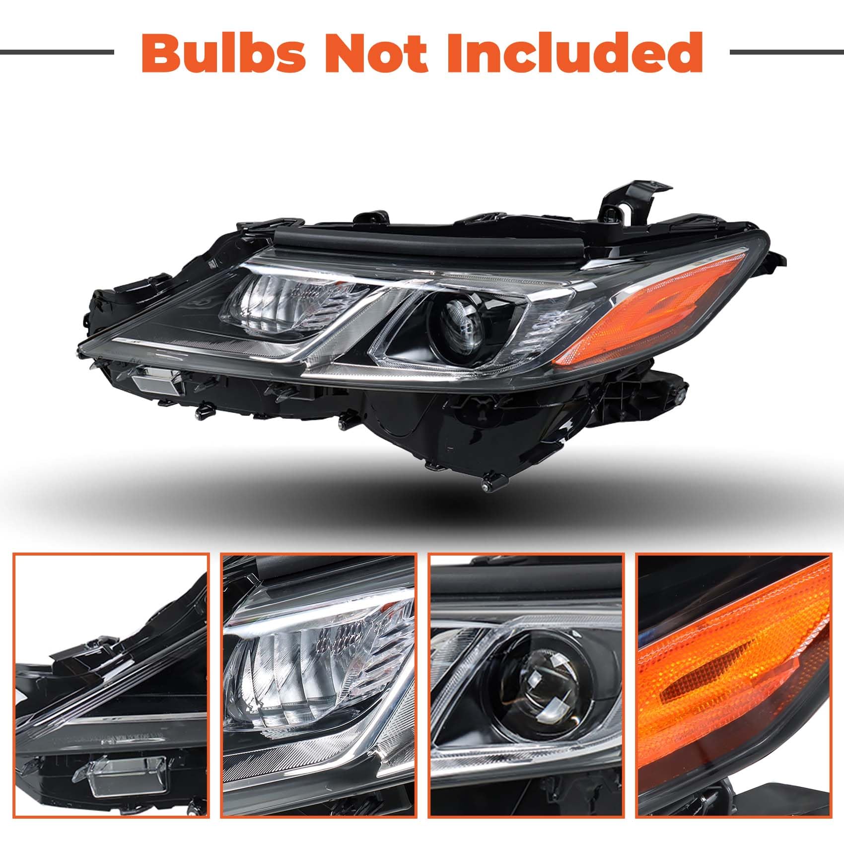 Amazon.com: labwork Headlight Black Assembly Replacement for Camry