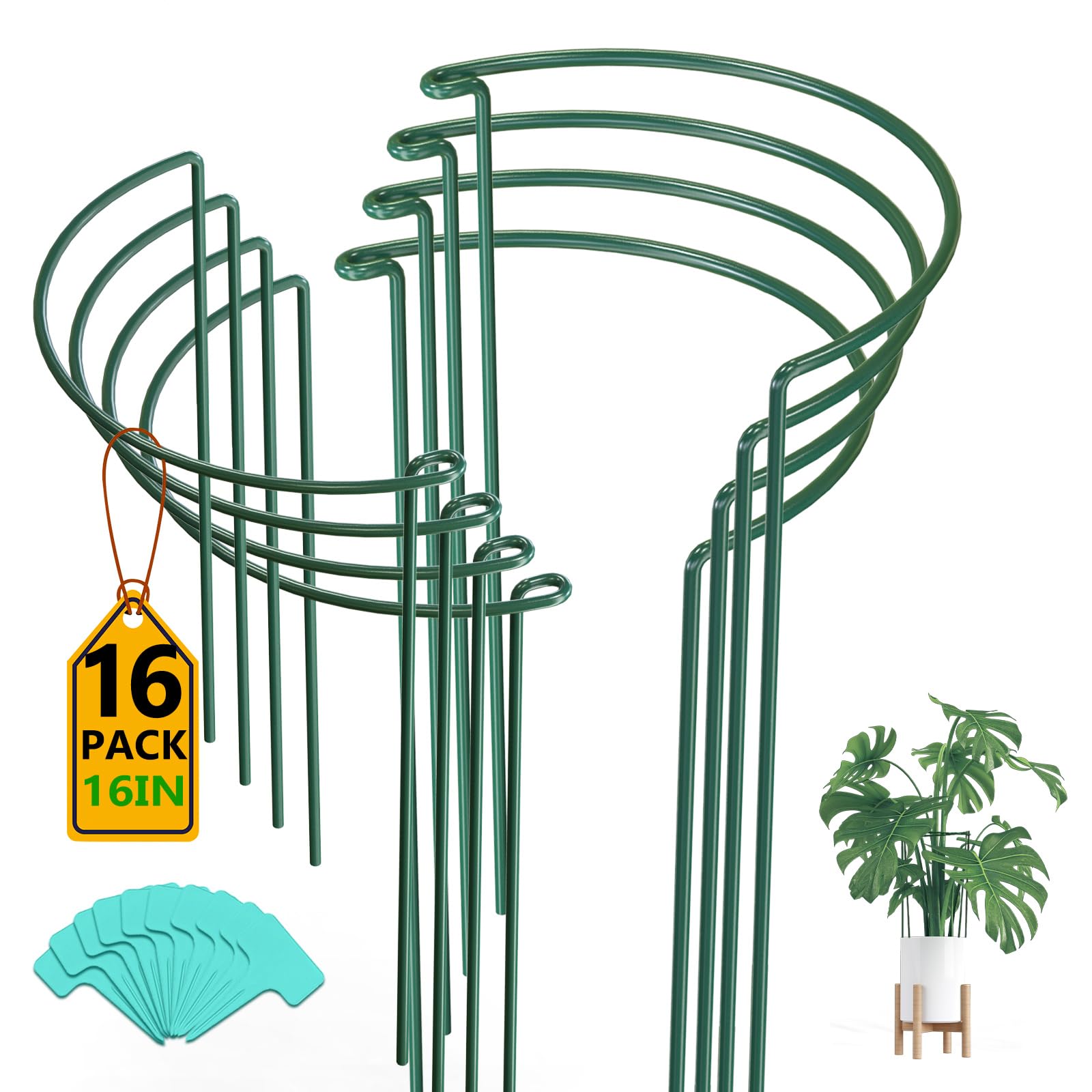 16 Pack 16 In Plant Support Stakes