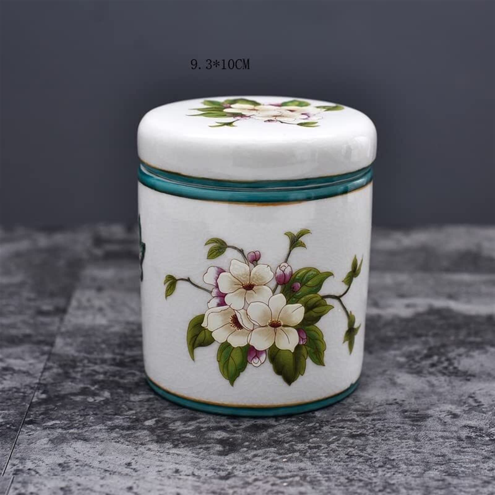 Kit di accessori per il bagno, include vassoio in ceramica, portaspazzolino, tazza per denti, 2 dispenser per lozioni, portasapone, cartuccia e coperchio per polvere (dimensioni: C)