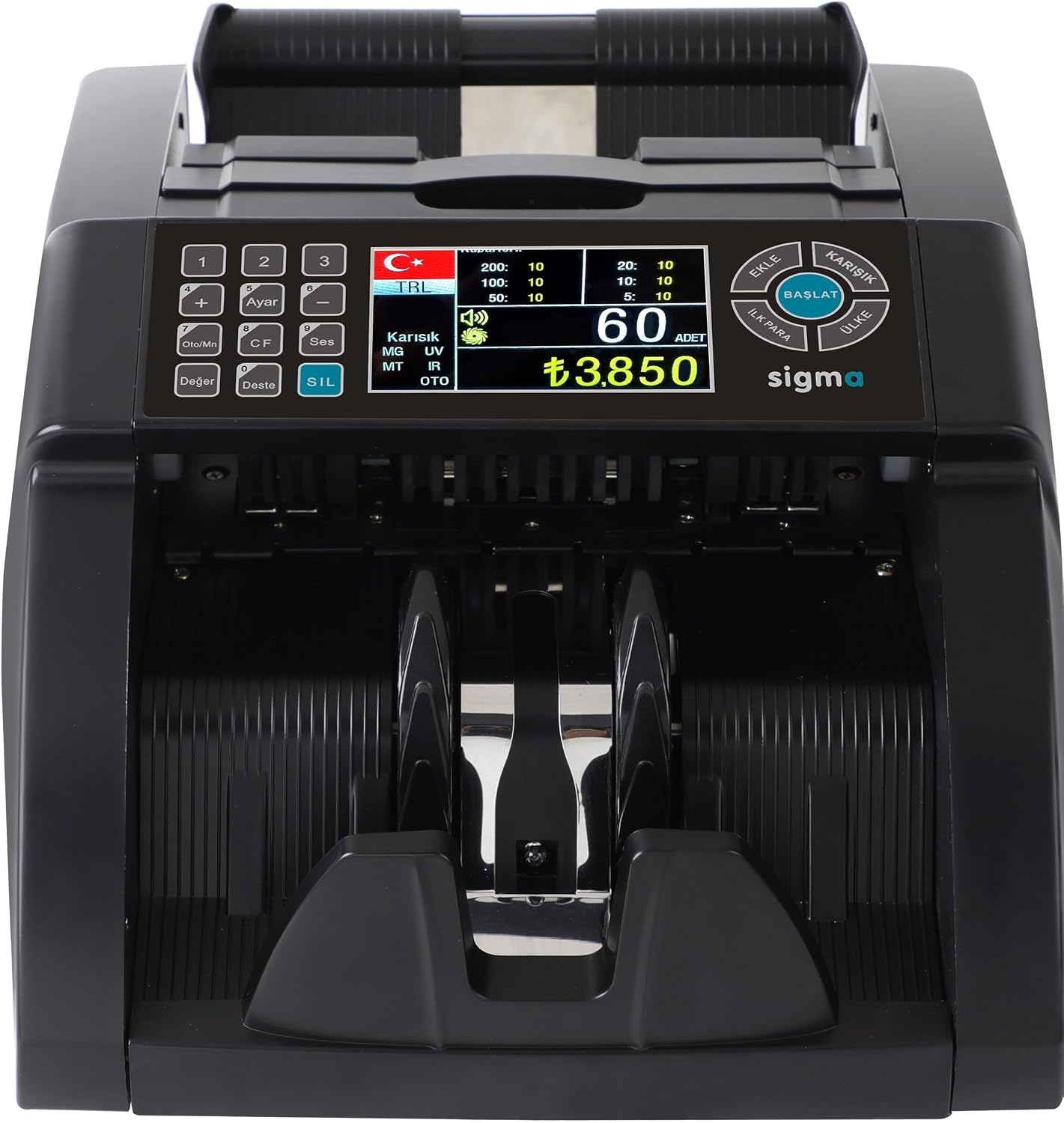 Sigma SC 8520 Sahte Kontrollü Para Sayma Makinesi