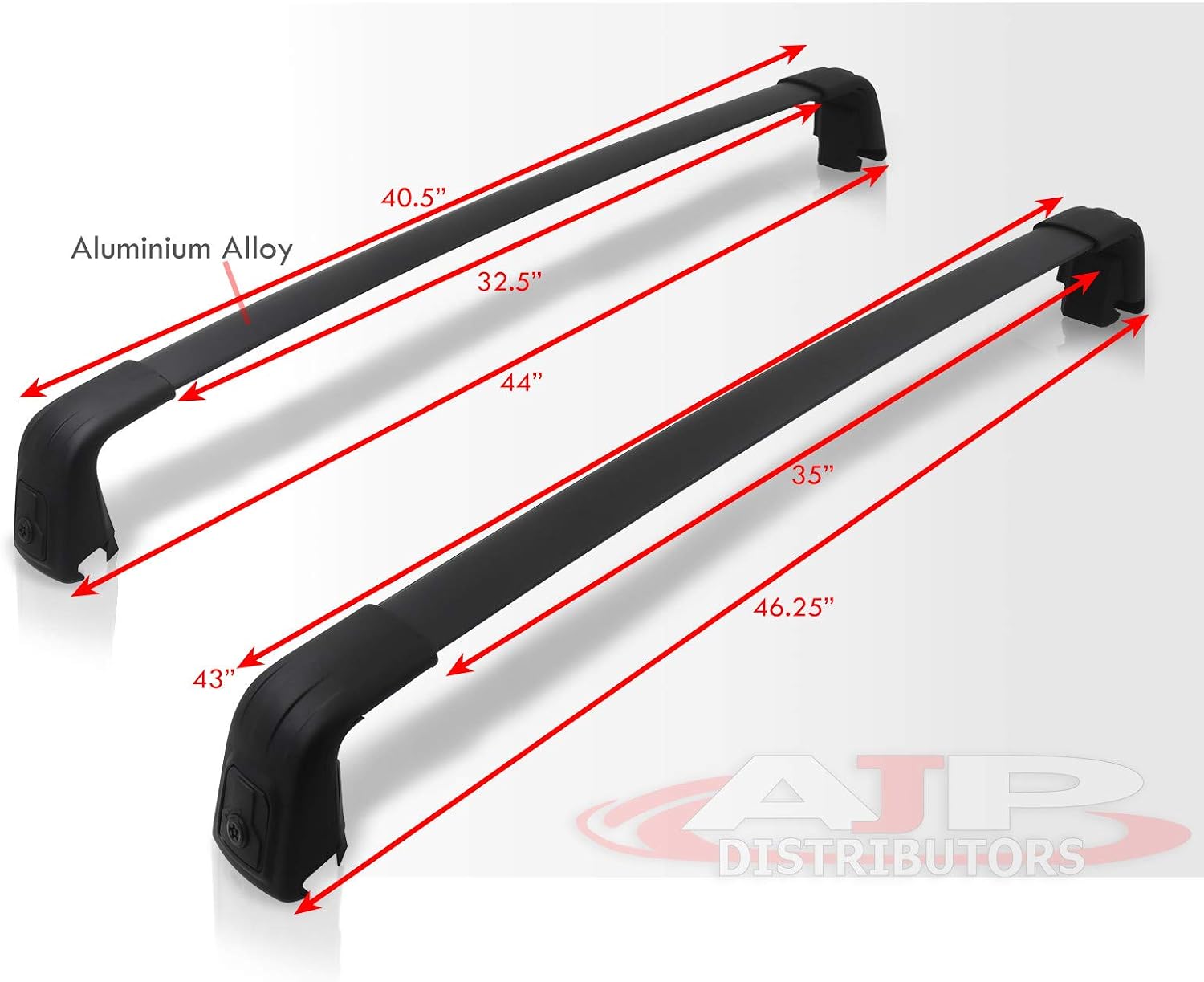 AJP Distributors OE Factory Style Aluminum Roof Rack Rail Crossbar Top Mount Cargo Luggage Carrier Pair Compatible/Replacement For Sportage SUV QL KX5 2017 2018 2019 2020 2021 2022 17 18 19 20 21 22